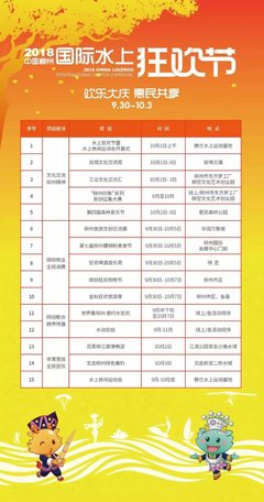 2018水上狂歡節(jié)全球邀請函 共襄水上盛宴，促進文化藝術(shù)交流